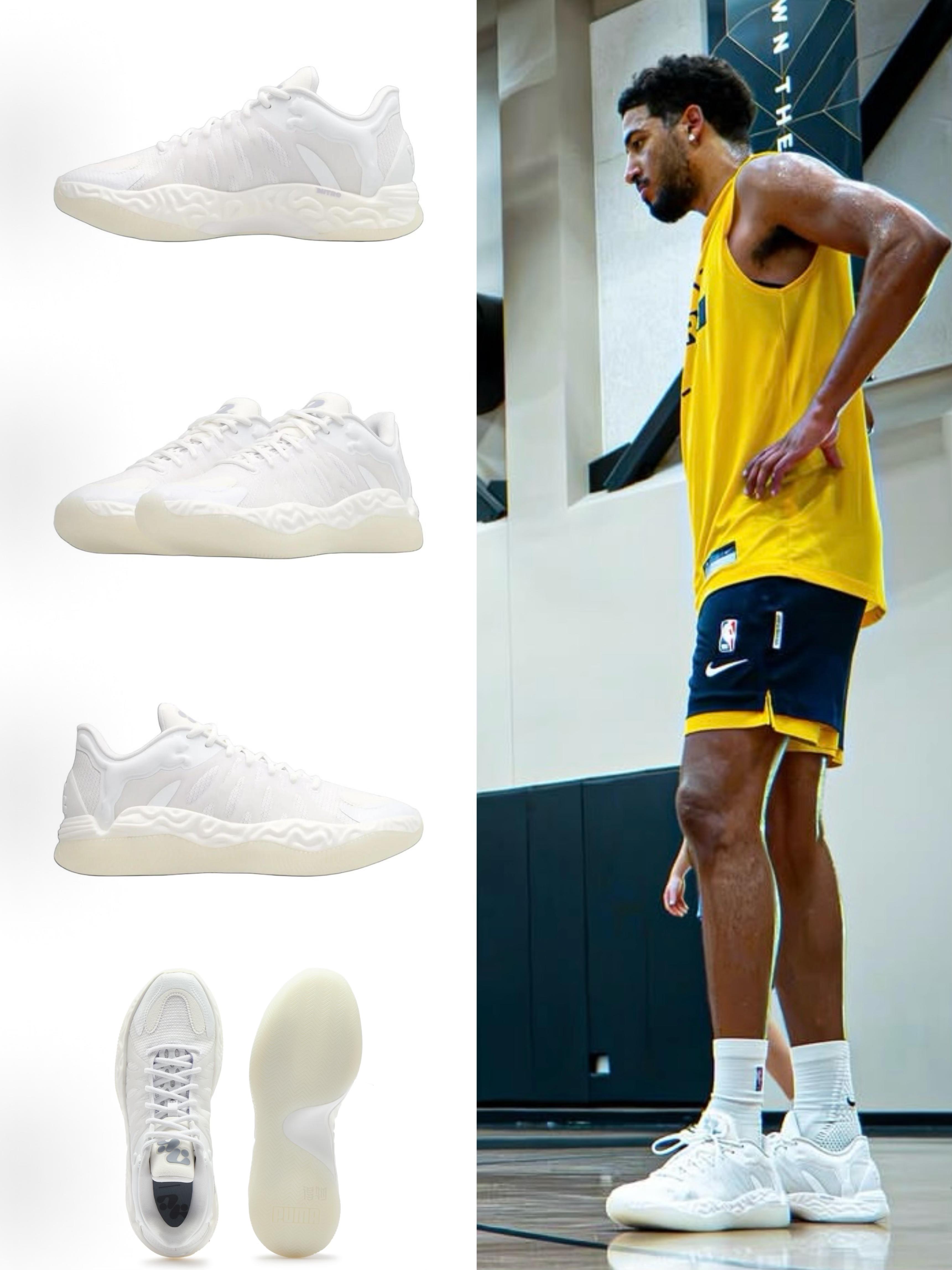 专属签名战靴!哈利伯顿训练上脚PUMA Hali1哈利伯顿一代